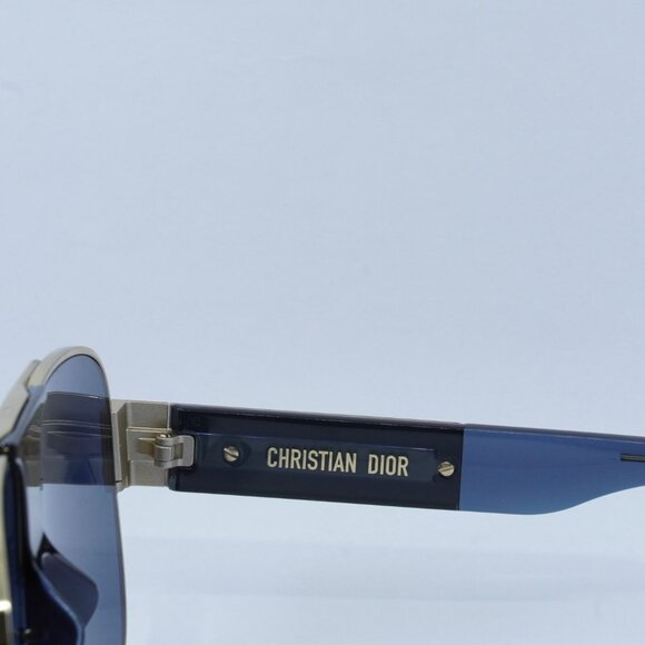 Dior DIORSIGNATURE A3U B0B0 Sunglasses Gold Aviator Frame, Blue Lenses main image 5